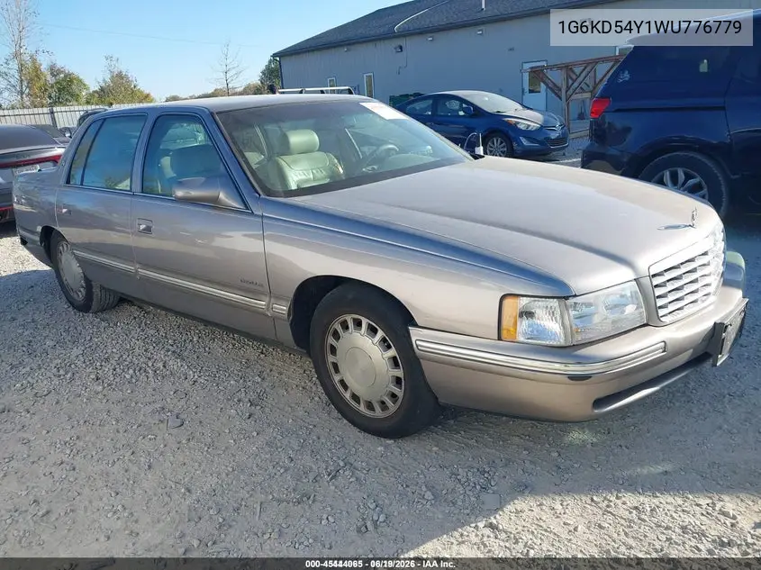 1998 Cadillac Deville Standard VIN: 1G6KD54Y1WU776779 Lot: 45444065