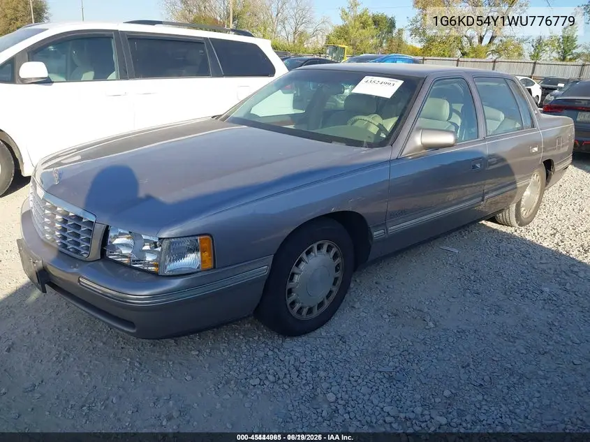 1998 Cadillac Deville Standard VIN: 1G6KD54Y1WU776779 Lot: 45444065