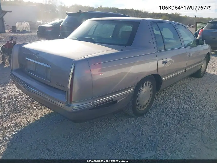 1998 Cadillac Deville Standard VIN: 1G6KD54Y1WU776779 Lot: 45444065