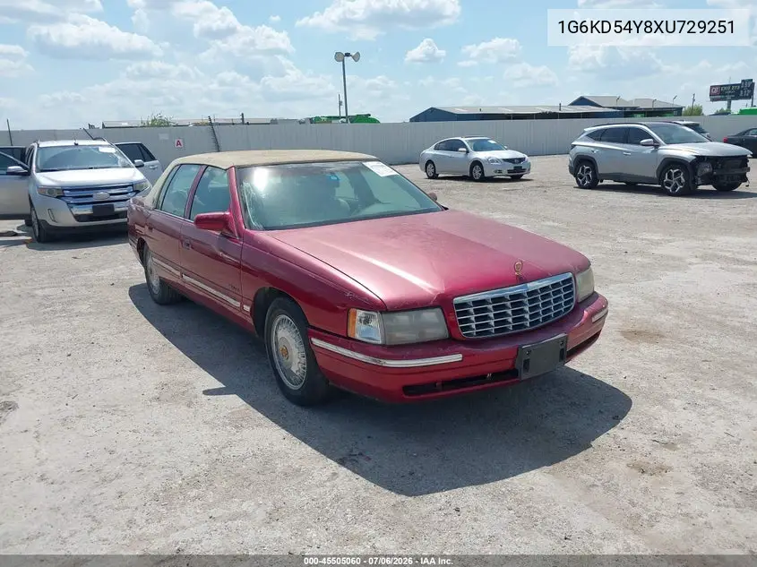 1999 Cadillac Deville Standard VIN: 1G6KD54Y8XU729251 Lot: 45505060
