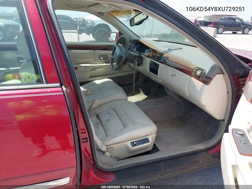 1999 Cadillac Deville Standard VIN: 1G6KD54Y8XU729251 Lot: 45505060
