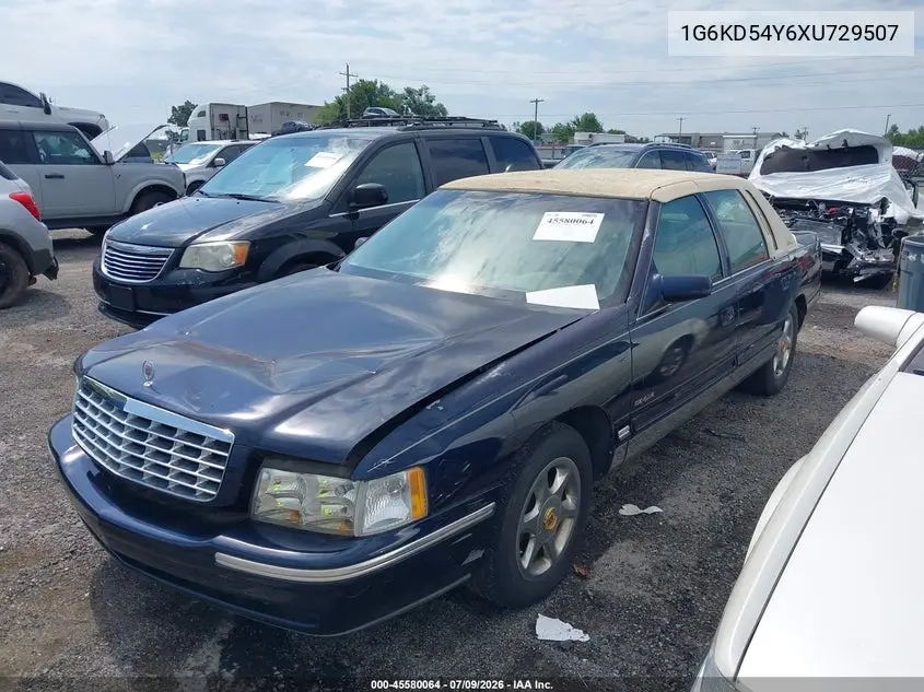 1999 Cadillac Deville Standard VIN: 1G6KD54Y6XU729507 Lot: 45580064
