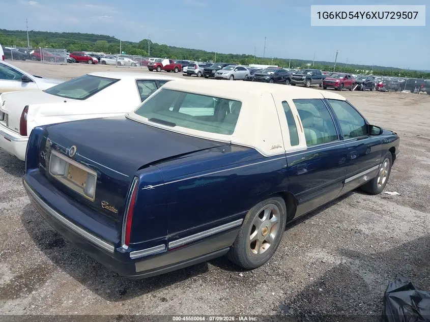 1999 Cadillac Deville Standard VIN: 1G6KD54Y6XU729507 Lot: 45580064