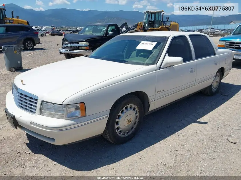 1999 Cadillac Deville Standard VIN: 1G6KD54Y6XU775807 Lot: 45596751