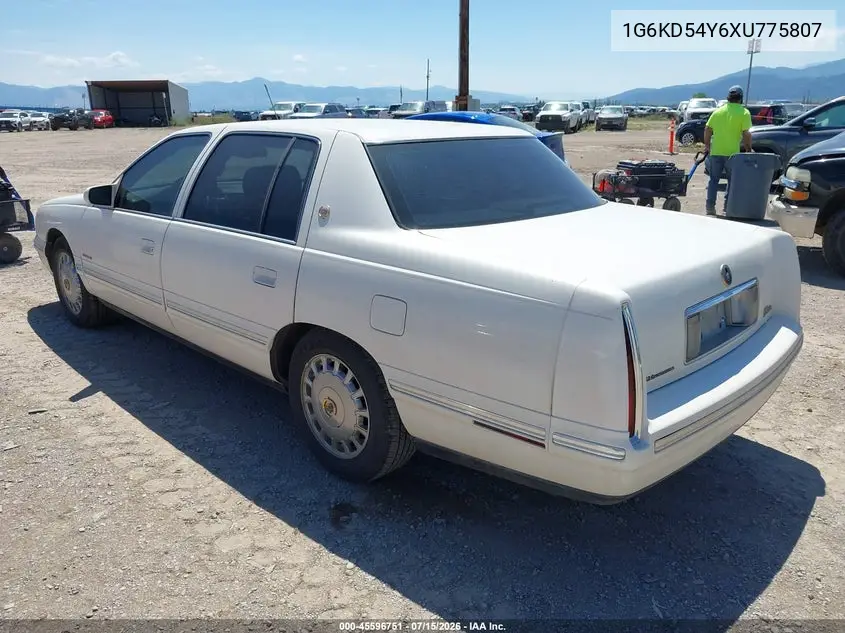 1999 Cadillac Deville Standard VIN: 1G6KD54Y6XU775807 Lot: 45596751