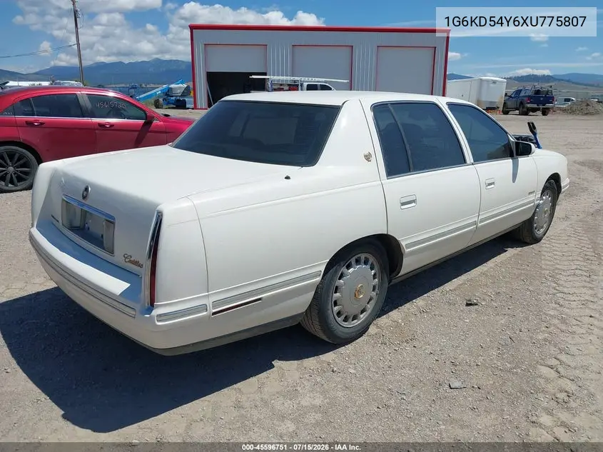 1999 Cadillac Deville Standard VIN: 1G6KD54Y6XU775807 Lot: 45596751