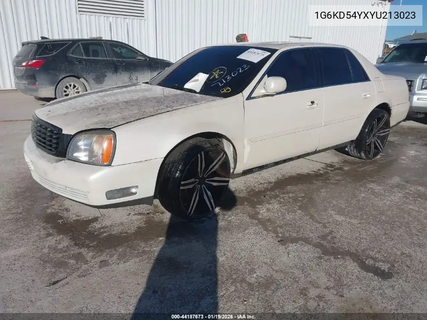 2000 Cadillac Deville Standard VIN: 1G6KD54YXYU213023 Lot: 44187673