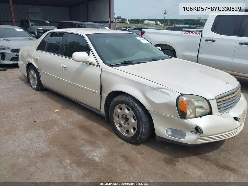 2000 Cadillac Deville Standard VIN: 1G6KD57Y8YU330529 Lot: 45420663