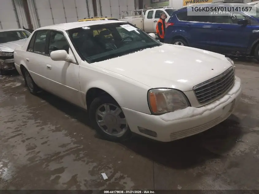 2001 Cadillac Deville Standard W/W20 VIN: 1G6KD54Y01U141657 Lot: 44179036