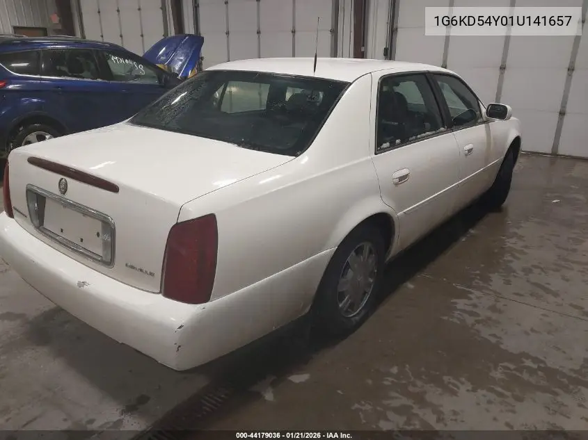 2001 Cadillac Deville Standard W/W20 VIN: 1G6KD54Y01U141657 Lot: 44179036