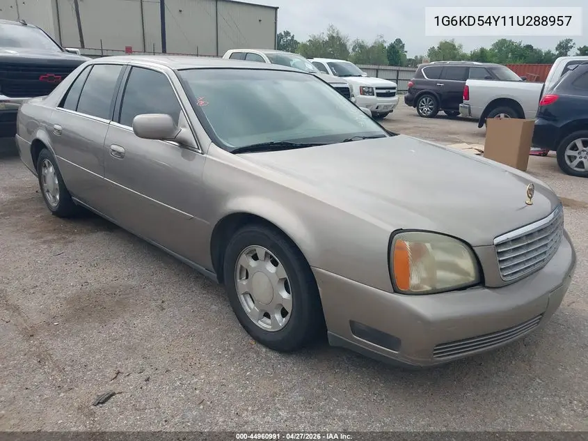 2001 Cadillac Deville Standard VIN: 1G6KD54Y11U288957 Lot: 44960991