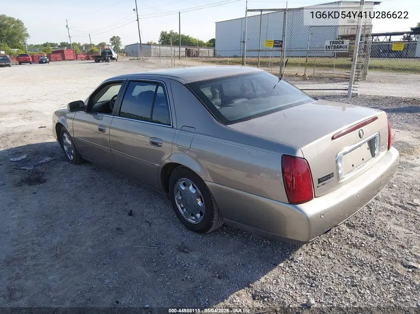 2001 Cadillac Deville Standard VIN: 1G6KD54Y41U286622 Lot: 44988115