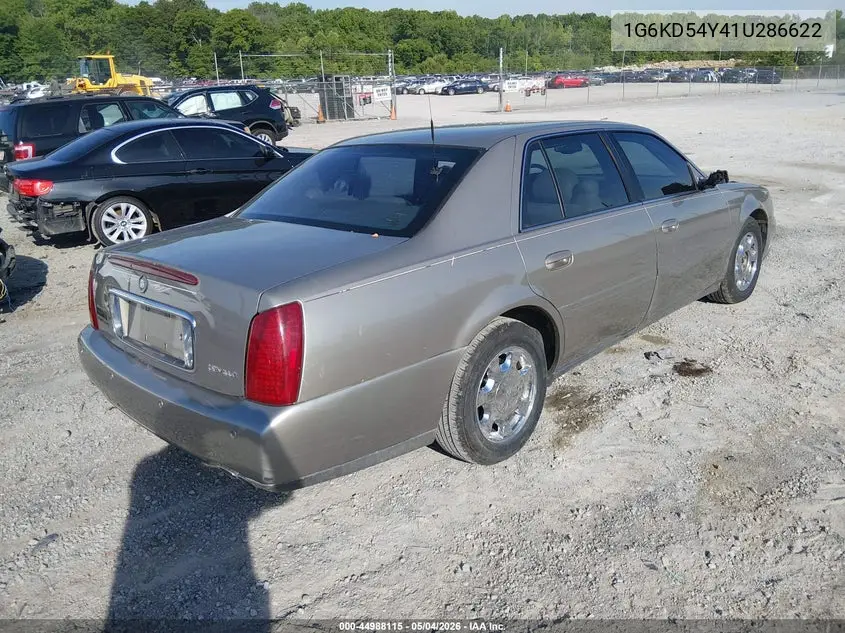 2001 Cadillac Deville Standard VIN: 1G6KD54Y41U286622 Lot: 44988115