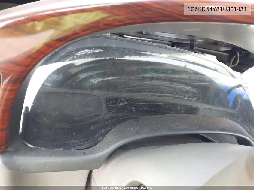 2001 Cadillac Deville Standard W/W20 VIN: 1G6KD54Y81U301431 Lot: 45094303
