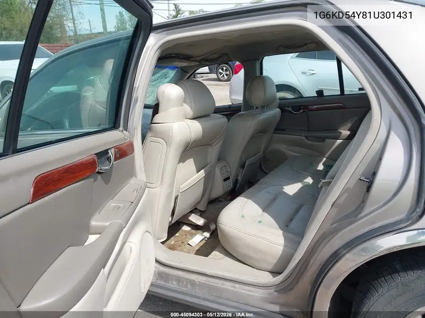 2001 Cadillac Deville Standard W/W20 VIN: 1G6KD54Y81U301431 Lot: 45094303