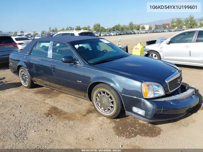 2001 Cadillac Deville Standard VIN: 1G6KD54YX1U199601 Lot: 45128726