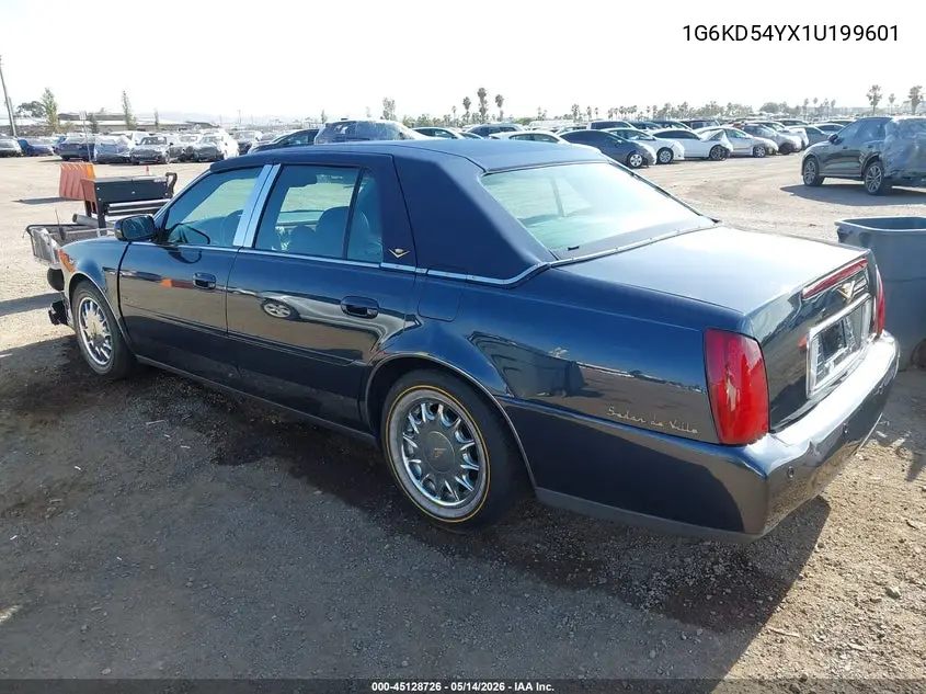 2001 Cadillac Deville Standard VIN: 1G6KD54YX1U199601 Lot: 45128726