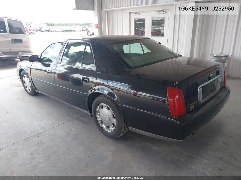 2001 Cadillac Deville Dhs VIN: 1G6KE54Y91U252950 Lot: 45301858
