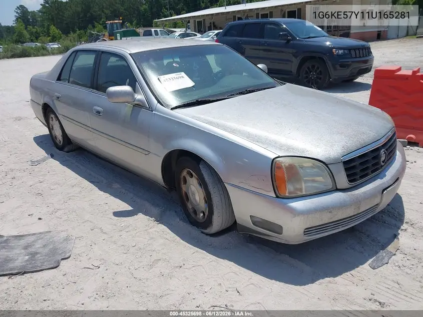 2001 Cadillac Deville Dhs VIN: 1G6KE57Y11U165281 Lot: 45325698