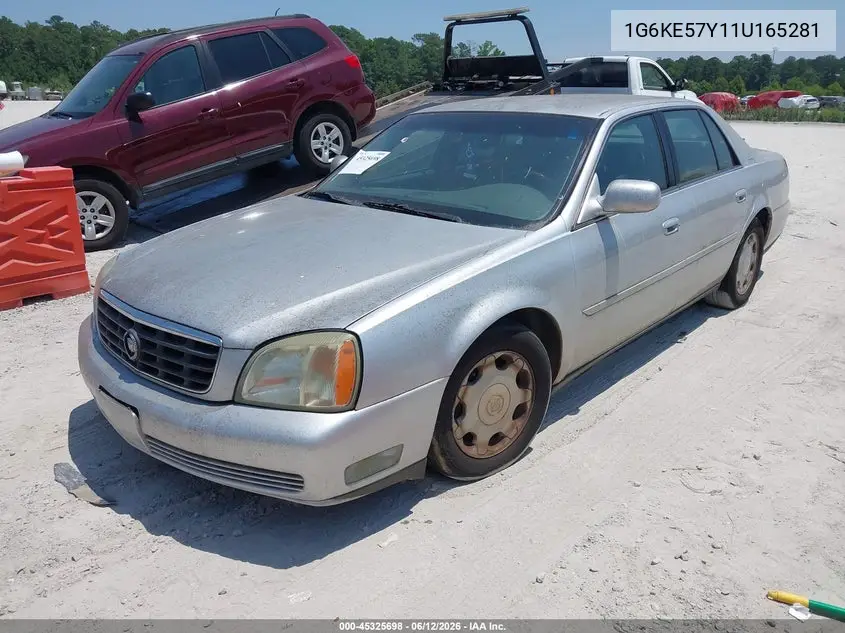 2001 Cadillac Deville Dhs VIN: 1G6KE57Y11U165281 Lot: 45325698