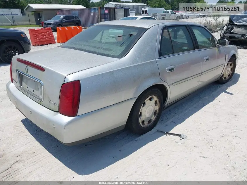 2001 Cadillac Deville Dhs VIN: 1G6KE57Y11U165281 Lot: 45325698