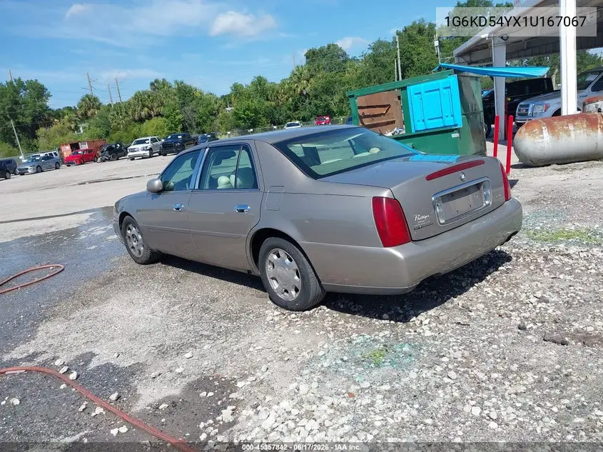 2001 Cadillac Deville Standard VIN: 1G6KD54YX1U167067 Lot: 45357842