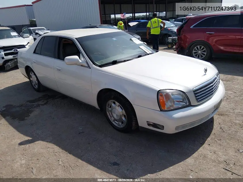 2001 Cadillac Deville Standard W/W20 VIN: 1G6KD54Y71U247393 Lot: 45474573