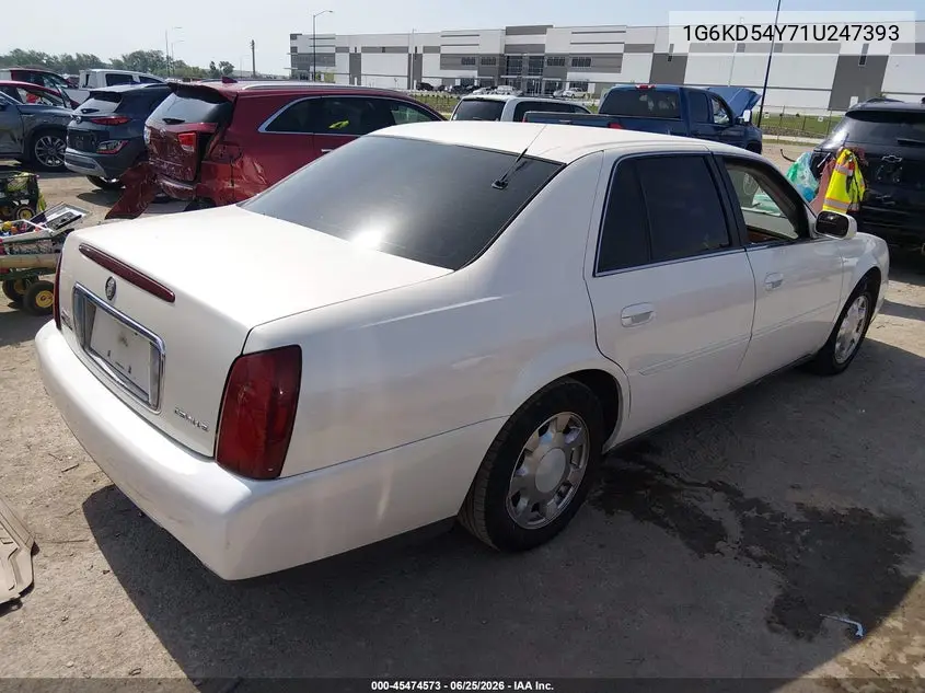 2001 Cadillac Deville Standard W/W20 VIN: 1G6KD54Y71U247393 Lot: 45474573