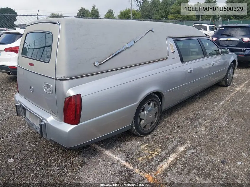 2001 Cadillac Deville Standard VIN: 1GEEH90Y01U500329 Lot: 45574353