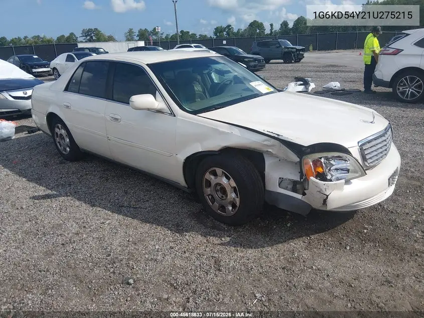 2001 Cadillac Deville Standard VIN: 1G6KD54Y21U275215 Lot: 45618633