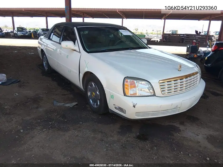 2001 Cadillac Deville Standard VIN: 1G6KD54Y21U293360 Lot: 45626330