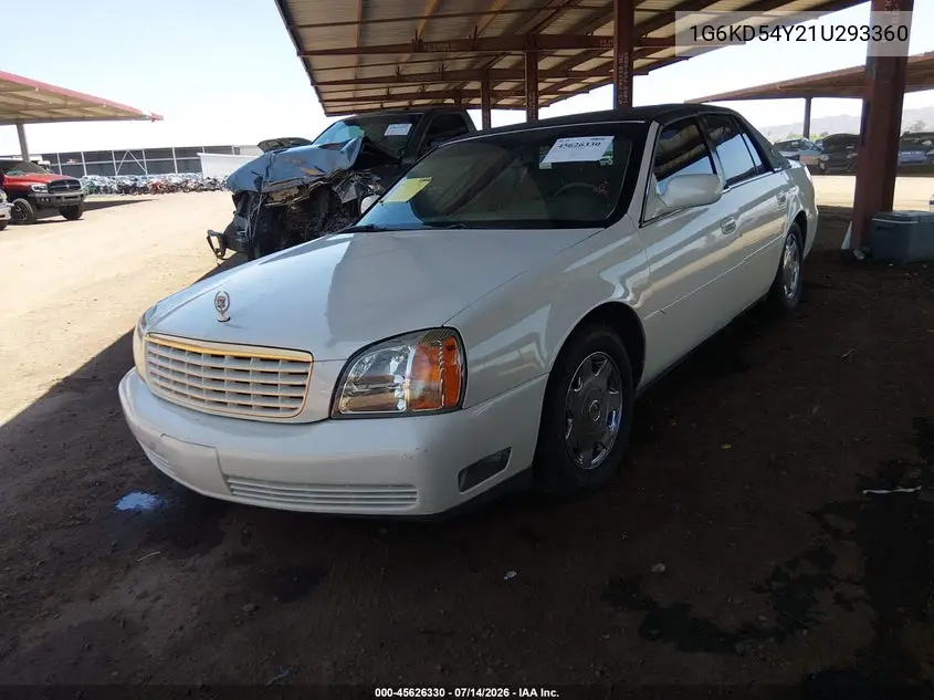 2001 Cadillac Deville Standard VIN: 1G6KD54Y21U293360 Lot: 45626330