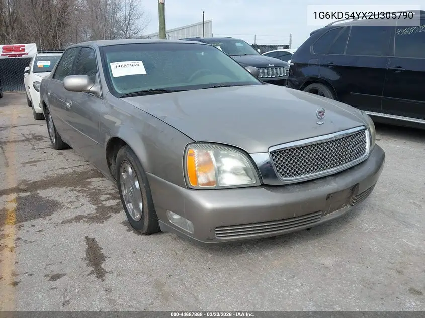 2002 Cadillac Deville Standard VIN: 1G6KD54YX2U305790 Lot: 44687868