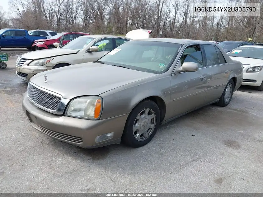 2002 Cadillac Deville Standard VIN: 1G6KD54YX2U305790 Lot: 44687868