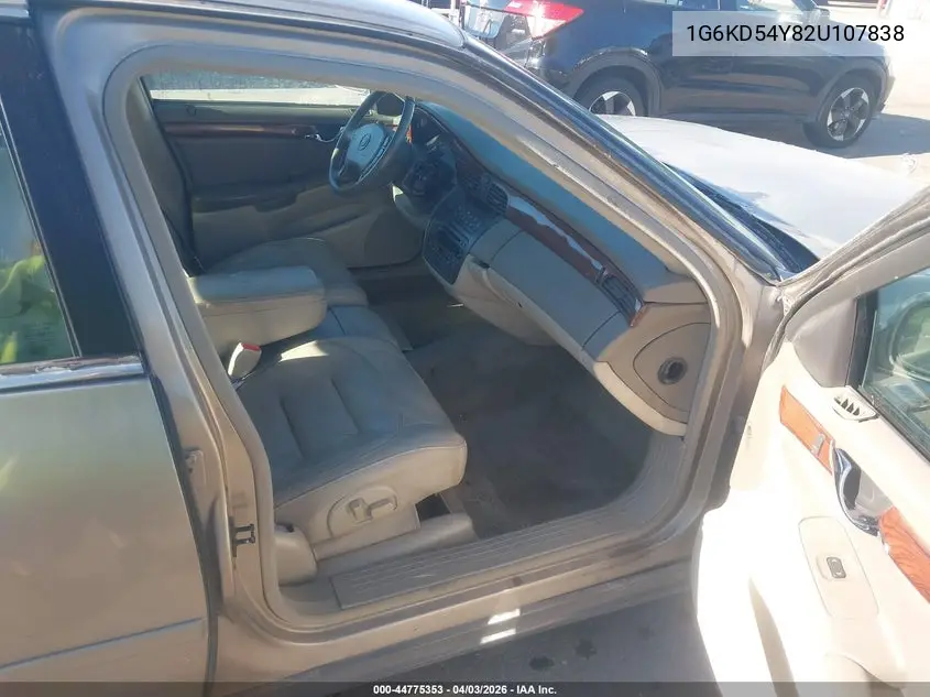 2002 Cadillac Deville Standard VIN: 1G6KD54Y82U107838 Lot: 44775353