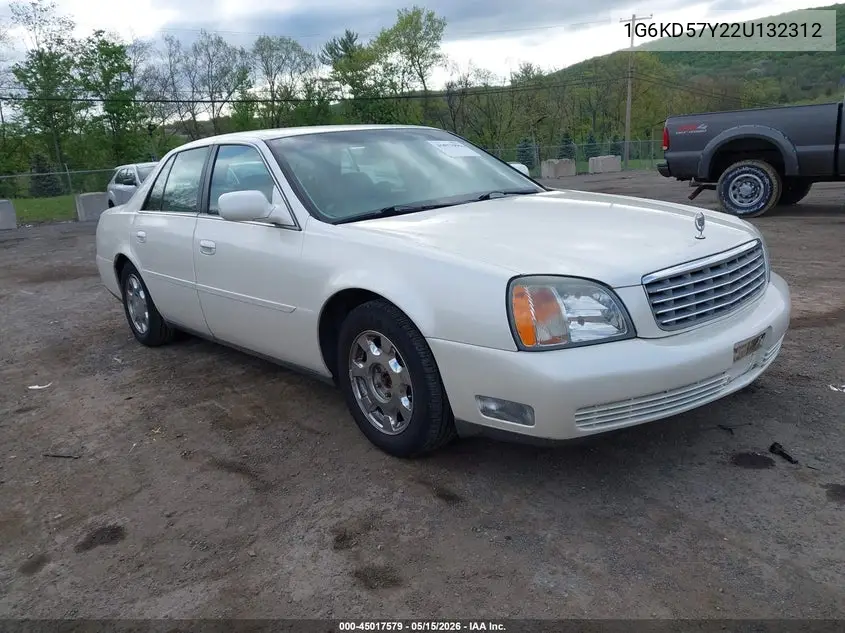 2002 Cadillac Deville Standard VIN: 1G6KD57Y22U132312 Lot: 45017579