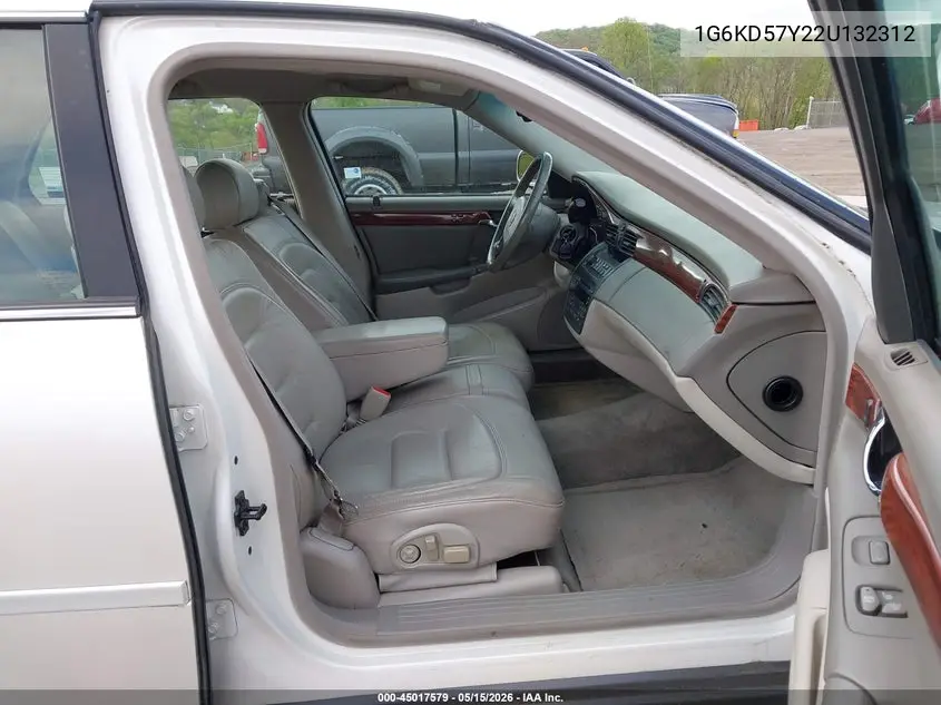 2002 Cadillac Deville Standard VIN: 1G6KD57Y22U132312 Lot: 45017579