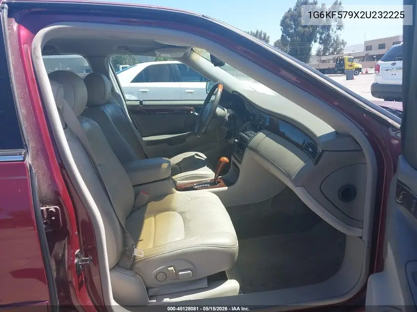 2002 Cadillac Deville Dts VIN: 1G6KF579X2U232225 Lot: 45128081