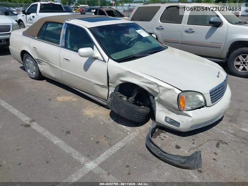 2002 Cadillac Deville Standard VIN: 1G6KD54Y22U219888 Lot: 45257795