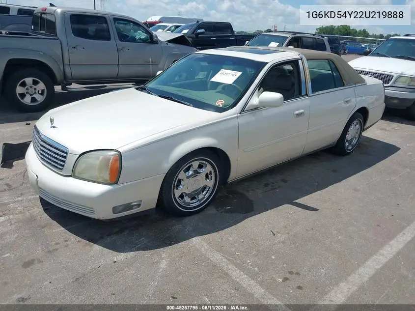 2002 Cadillac Deville Standard VIN: 1G6KD54Y22U219888 Lot: 45257795