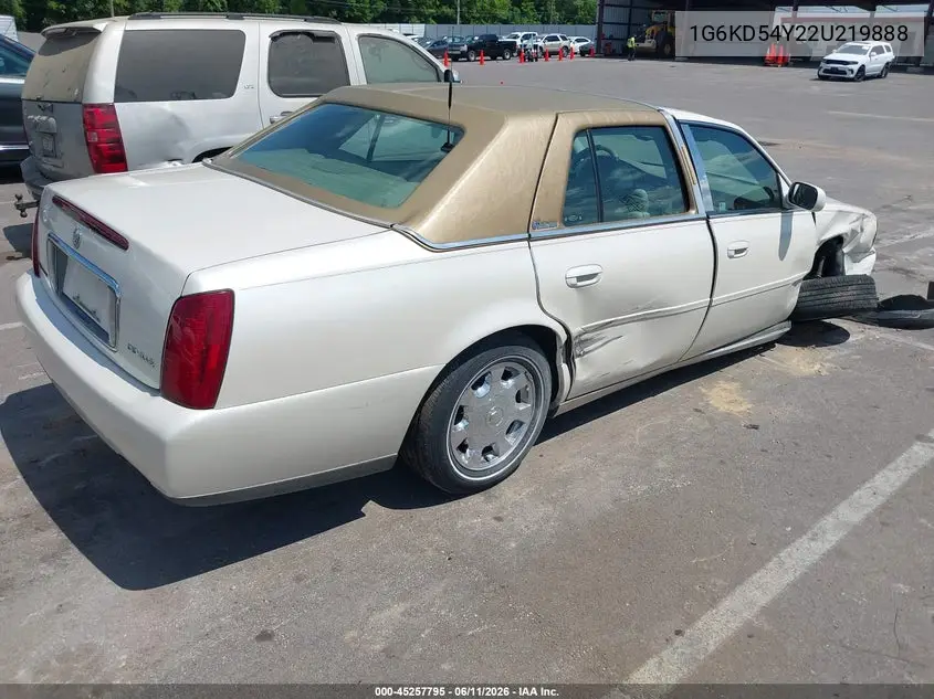 2002 Cadillac Deville Standard VIN: 1G6KD54Y22U219888 Lot: 45257795