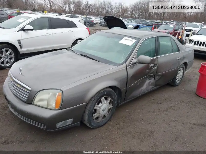 2003 Cadillac Deville Standard VIN: 1G6KD54Y13U238000 Lot: 44008161