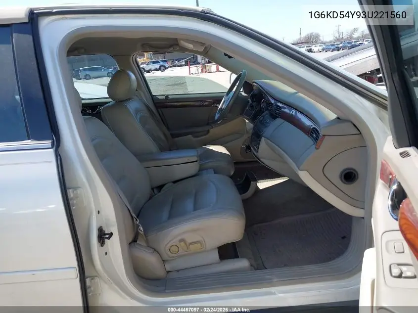 2003 Cadillac Deville Standard VIN: 1G6KD54Y93U221560 Lot: 44467097