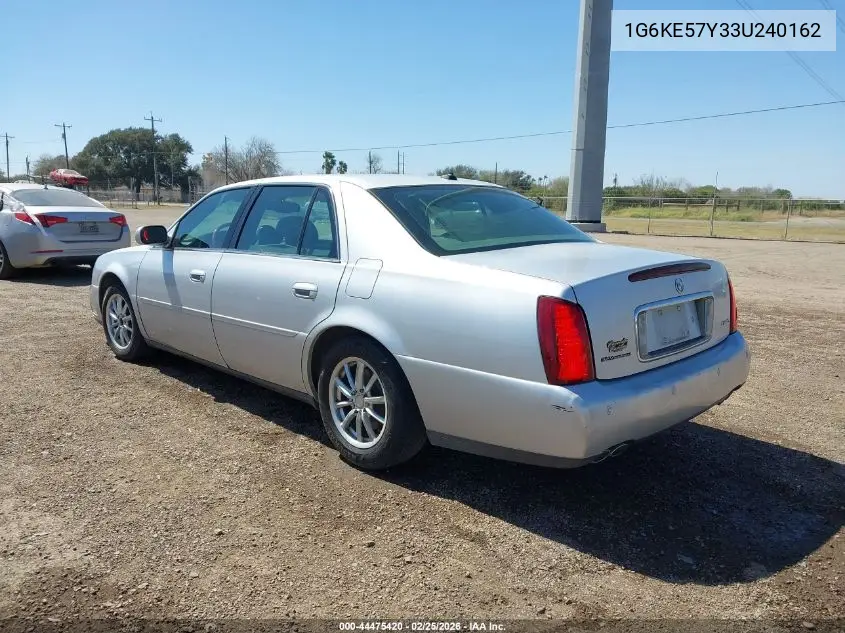 2003 Cadillac Deville Dhs VIN: 1G6KE57Y33U240162 Lot: 44475420