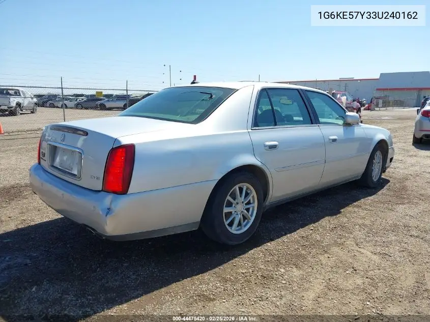 2003 Cadillac Deville Dhs VIN: 1G6KE57Y33U240162 Lot: 44475420