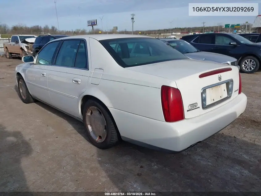 2003 Cadillac Deville Standard VIN: 1G6KD54YX3U209269 Lot: 44610764