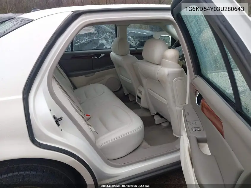 2003 Cadillac Deville Standard VIN: 1G6KD54Y03U280643 Lot: 44832953