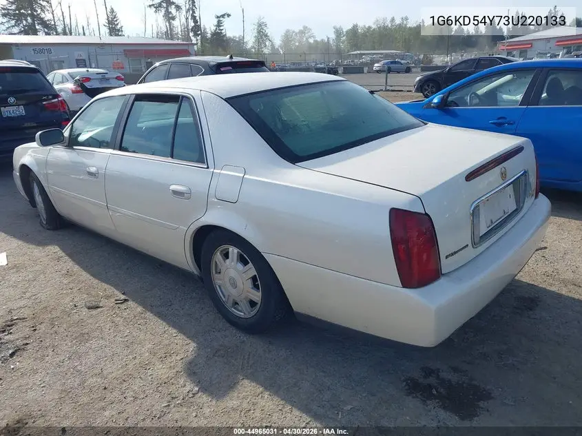 2003 Cadillac Deville Standard VIN: 1G6KD54Y73U220133 Lot: 44965031