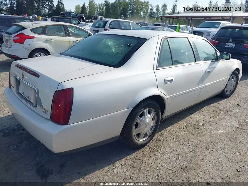 2003 Cadillac Deville Standard VIN: 1G6KD54Y73U220133 Lot: 44965031