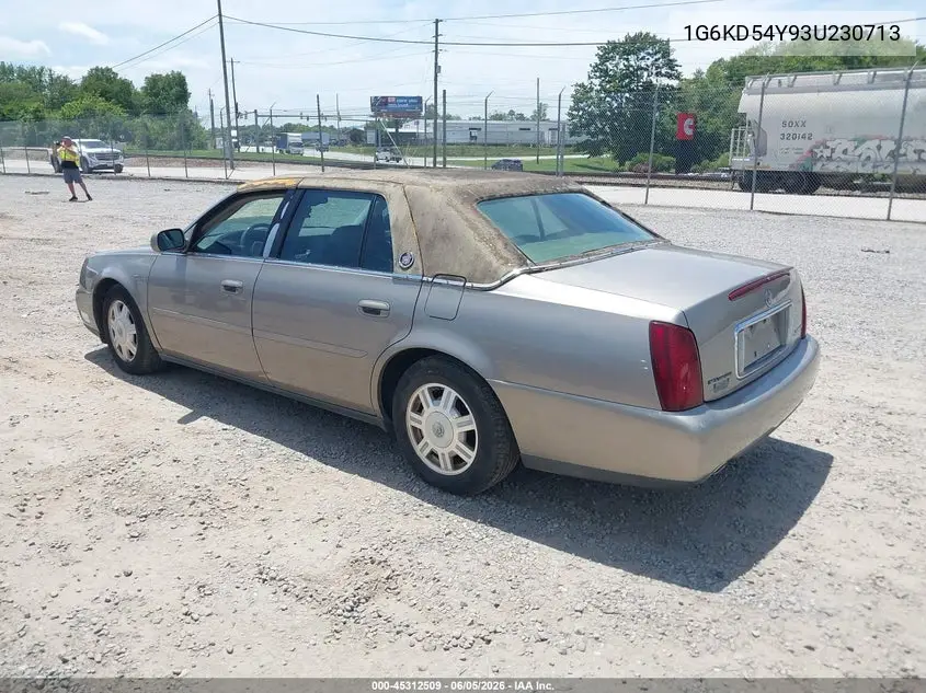 2003 Cadillac Deville Standard VIN: 1G6KD54Y93U230713 Lot: 45312509